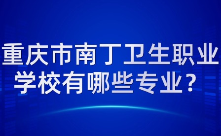 重庆市南丁卫生职业学校有哪些专业？