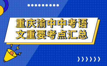 重庆渝中中考语文重要考点汇总